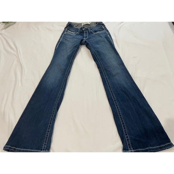 Ariat Denim - Ariat REAL Mid Rise Boot Entwined Jeans Marine Wash 25R 10017510